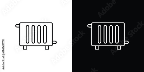 Conditioner heater icon editable vector stroke for web designs