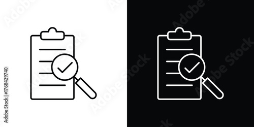 Compliance icon editable vector stroke for web designs