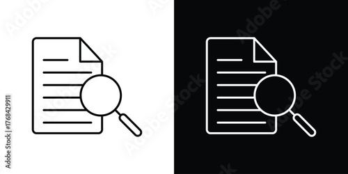 Case studies icon editable vector stroke for web designs