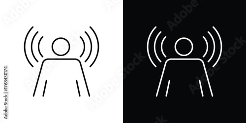 Brand awareness icon editable vector stroke for web designs