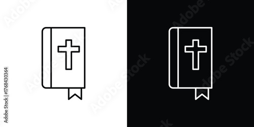 Bible icon editable vector stroke for web designs