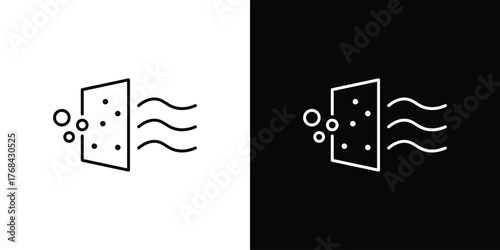 Air purification icon editable vector stroke for web designs