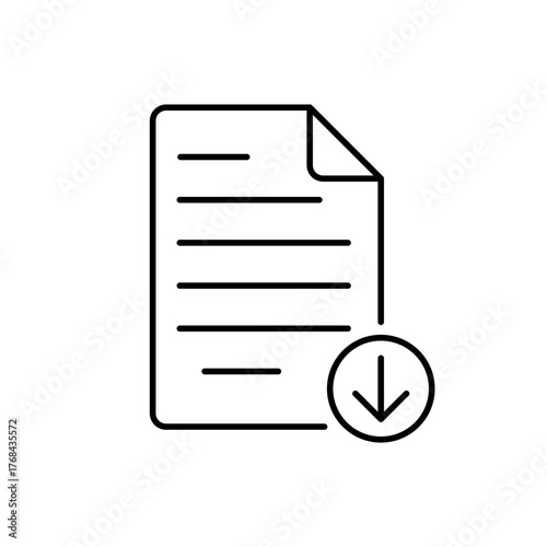 file download minimal icon 