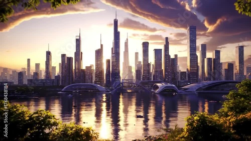 panoramic view of venice modern