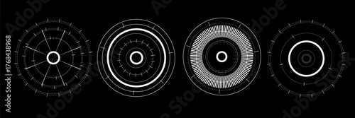 Sci fi futuristic user interface, HUD, Technology abstract background , Vector illustration	
