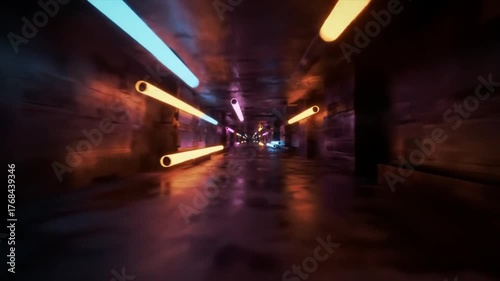 driving through the tunnel