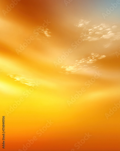 Golden sunrise gradient blur soft orange cream dreamy