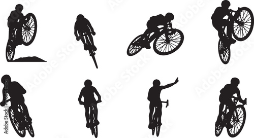 Worm's-Eye View Cyclist Silhouette Pack