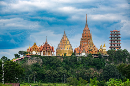 View of the temple on the mountain