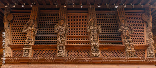 Exquisite Wooden Carvings at Patan Durbar Square Showcase of Newar Art and Cultural Craftsmanship