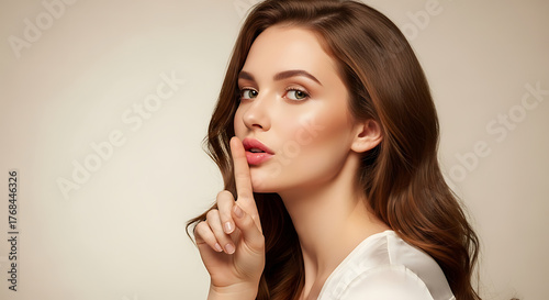 Soft Beauty Gesture of Silence