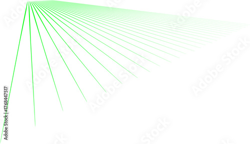 Soft green radial lines forming a wide triangular burst effect on a clean white background, creating a modern abstract gradient design ideal for tech, creative, and digital themes.
