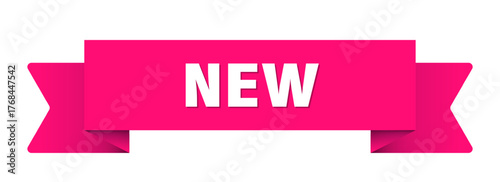 new ribbon isolated on transparent background. new ribbon