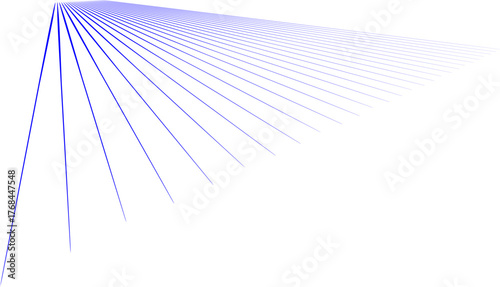 Soft blue radial lines forming a wide triangular burst effect on a clean white background, creating a modern abstract gradient design ideal for tech, creative, and digital themes.
