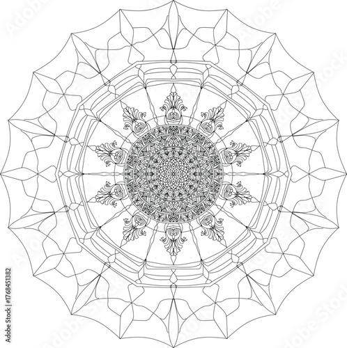 round lace pattern