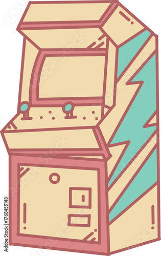 An arcade game machine console