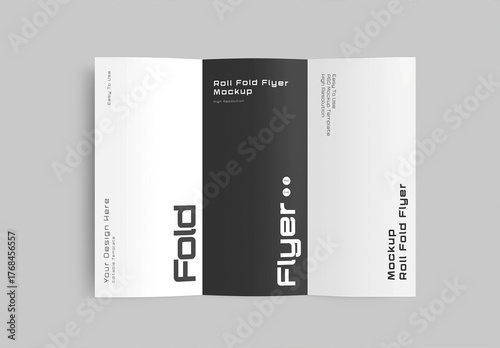 Folded Flyer Mockup Template