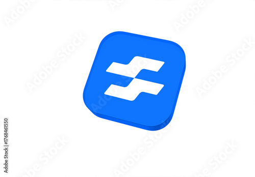 3D Square Icon Mockup