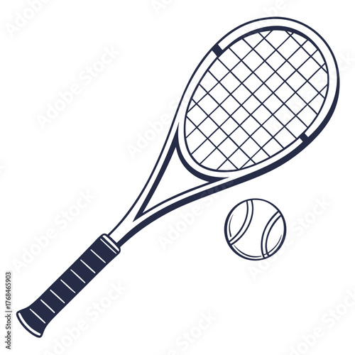 racket and ball