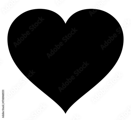Heart icon illustration, heart sign, love symbol