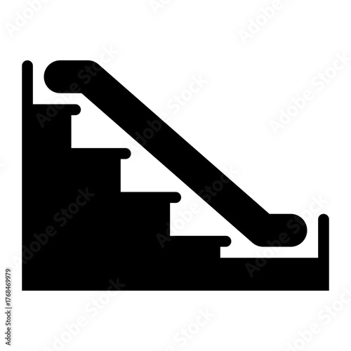 escalator glyph icon