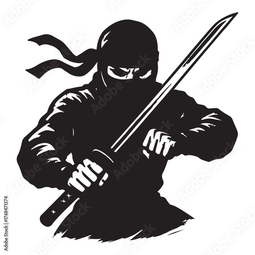 Ninja with sword