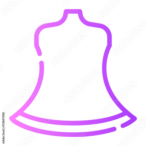 mannequin gradient icon