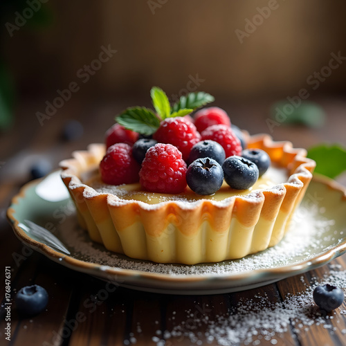 cheesecake with berries