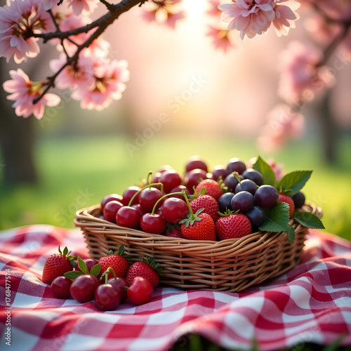 apples and berries