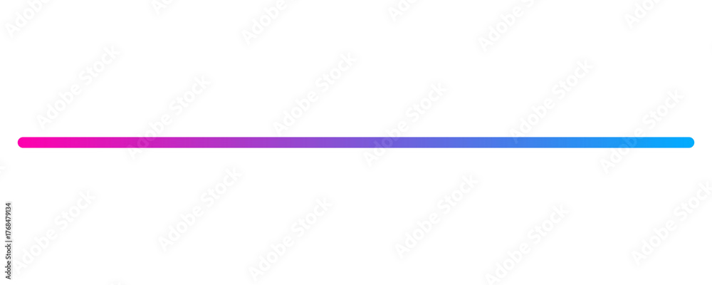 Fototapeta premium Horizontal gradient line on transparent background
