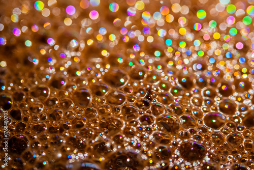 Chocolate bubbles macro