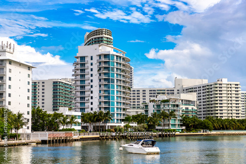 Residential buildings in Miami Beach