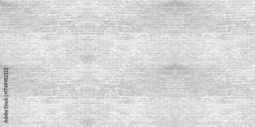 Texture of old gray brick wall large background. Vector illustration.