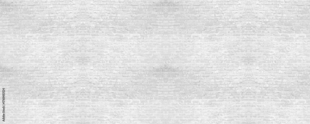 Fototapeta premium Texture of old gray brick wall large background.
