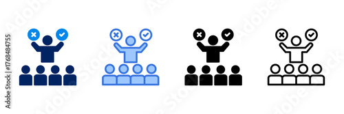 Decision  Icon Set Different Style Collection 