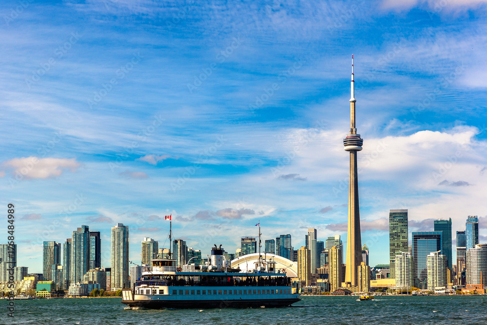 Naklejka premium Toronto and CN Tower, Canada