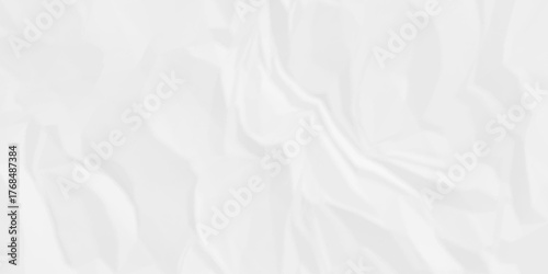 Torn masking white paper tape scrap. Isolated ripped paper creative overlay design. Blank page rough paper grunge wrinkled texture. White paper texture is crumpled paper texture.