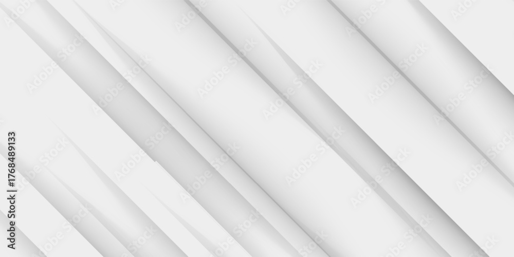 Obraz premium Abstract white background. Minimal geometric white light background