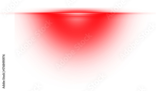 Bright red lens flare effect abstract shape glowing light source element illustration