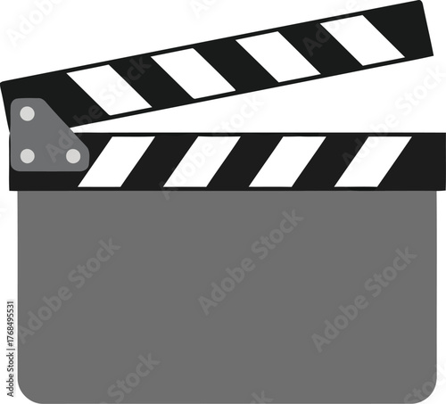 Film clapperboard production movie cinema industry symbol vector