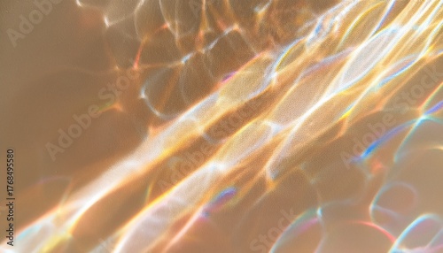 effect caustics light beams natural wallpaper aesthetic trend color beige flare rainbow texture paper shine glare shadow backdrop abstract background sunlight