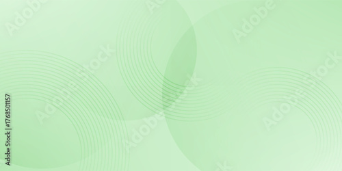 Minimalist soft Abstract Background in Gradient green and white Tones with Circles. abstract circle background.