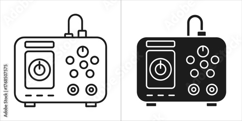 Electronic device with buttons and a power switch