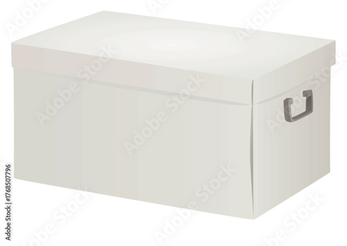 White big box. vector