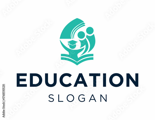 Logo about Education created using the CorelDraw application. on a white background.