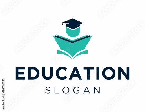 Logo about Education created using the CorelDraw application. on a white background.