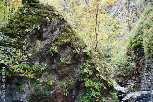 A large natural stone in a mountainous area. The heart of Rufabgo.