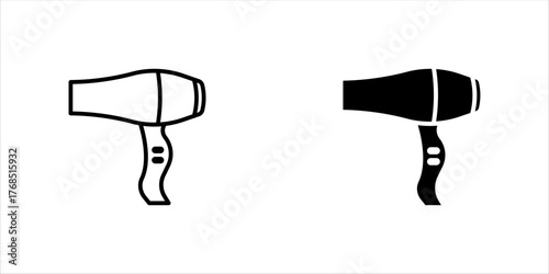 Hair dryer icon Graphic vector set for ui design
 vector illustration, eps 10