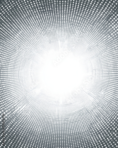  Tunnel of Light: An abstract portrayal of a radiating tunnel, its ethereal glow leading towards a bright, illuminating center, evoking a sense of journey and hope.