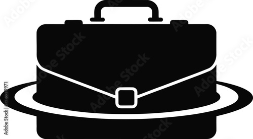 Abstract Black and White Design with Smooth Curves and Lines